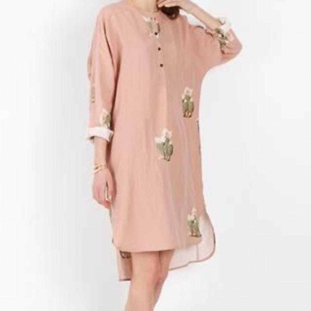 Creatures of Comfort 2015 RTW Margaritte Dress Flora Pink